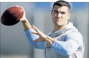  ?? AP ?? ON THE RADAR: The Jets have a private workout scheduled with North Carolina’s Mitchell Trubisky.