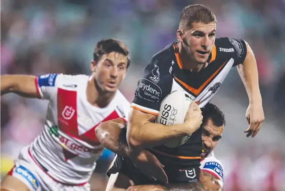  ??  ?? Adam Doueihi will move from five-eighth to centre for Friday’s clash with Newcastle in Brisbane. Picture: Matt King/Getty Images