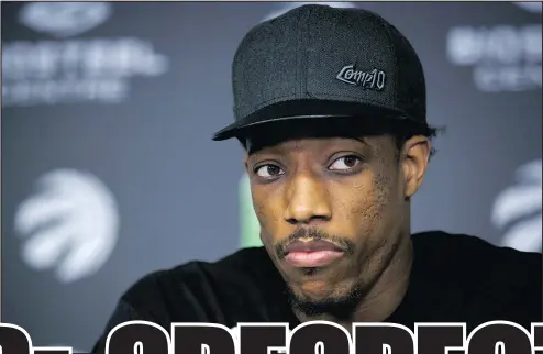  ??  ?? Former Raptor DeMar DeRozan wanted the team to be up front with him about his chances of being traded.
— THE CANADIAN PRESS