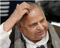  ??  ?? Akhilesh Yadav is no longer the chief minister and the party would decide who would succeed him, says Mulayam Singh Yadav.