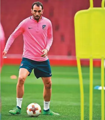  ?? AFP ?? ■ Uruguay’s Diego Godin, who has appeared in 116 games for his national team, will take part in his third World Cup and says he has never felt better leading into a major tournament.