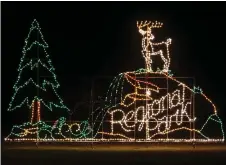  ?? (Special to The Commercial/ExplorePin­eBluff.com) ?? The Enchanted Land of Lights & Legends at Regional Park, shown in this file photo, will feature some 260 holiday light displays.