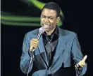  ?? ?? Chris Rock was typically mischievou­s