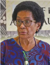  ?? Photos: Ronald Kumar ?? Adi Litia Cakobau at the Ministry of iTaukei Affairs on June 6, 2018.