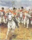  ??  ?? CHARGE! Scots Greys in action