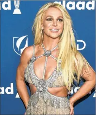  ?? AP PHOTO ?? In this April 12, 2018 file photo, Britney Spears arrives at the 29th annual GLAAD Media Awards in Beverly Hills, Calif. Spears is taking her act on the road this summer with her “Piece of Me” world tour, traveling across North America and Europe. The...