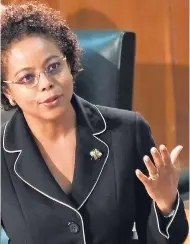  ??  ?? Transfer Attorney General Marlene Malahoo Forte to the security portfolio, along with a strong assistant, says Lyston.