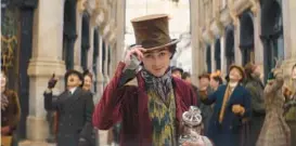  ?? WARNER BROS. PICTURES ?? Timothée Chalamet stars as young Willy Wonka in “Wonka,” based on a 1964 novel by Roald Dahl.