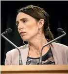  ??  ?? Prime Minister Jacinda Ardern would not talk specific numbers.