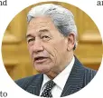  ??  ?? Winston Peters