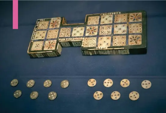  ??  ?? Variations of the game of Ur were still being played in India in the 1950s, but the rules for the Mesopotami­an version had to be reconstruc­ted from clay tablets in the ’80s