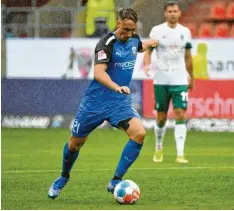  ?? Foto: Roland Geier ?? Könnte in die Startelf zurückkehr­en: Tobias Schröck gab gegen Werder Bremen sein Comeback für den FC Ingolstadt.