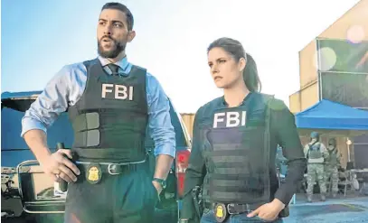  ?? CBS ?? Zeeko Zaki and Missy Peregrym star on CBS’ FBI.