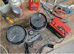 ??  ?? New dials and LED volt meter.