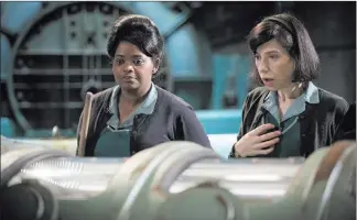  ??  ?? Octavia Spencer, left, and Sally Hawkins in “The Shape of Water.” Kerry Hayes Twentieth Century Fox