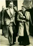  ??  ?? Clockwise from top: Phyllis meets Salvador Dalí, and with Princess Elizabeth at the Ideal Home Exhibition in 1948; Phyllis and Digby after being rescued when their ship was torpedoed in 1940