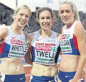  ??  ?? ■
Laura Whittle will compete in Rio alongside fellow Scots Steph Twell and Eilish McColgan.