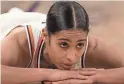  ?? GETTY IMAGES ?? Skylar Diggins-Smith of the Phoenix Mercury reacts to a called foul during Game 4 of the WNBA Finals.