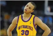  ?? JOSE CARLOS FAJARDO — BAY AREA NEWS GROUP ?? The Warriors’ Stephen Curry led the team in minutes his rookie year in 2009. Golden State only had 26 wins and was decimated by injuries.