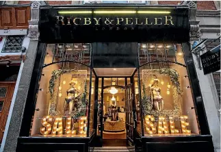  ?? PHOTO: GETTY IMAGES ?? Lingerie retailer Rigby & Peller is seen with its royal warrant removed in Knightsbri­dge, London.