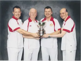  ??  ?? British Isles 2013 winners, Stanley’s David Bolt, Brian Harris, Gary Smith and Stevie Angus.