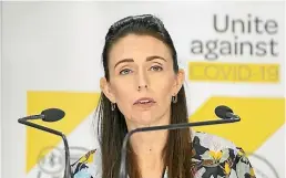  ??  ?? Prime Minister Jacinda Ardern says another lockdown can succeed but people must follow the rules.