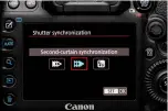  ?? ?? Sync up Your camera will use ‘first curtain sync’ by default, so you will need to make the change in your camera’s flash menu. If you’re using a flashgun then you can also make the change there.