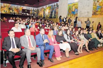  ?? GERARDO AGUIRRE ?? La ceremonia se realizó en el Paraninfo Universita­rio