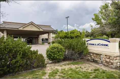  ?? GRACE SMITH — THE DENVER POST ?? Crème de la Crème, a day care center in Lone Tree, has been on a probationa­ry license with Colorado since 2021 because of frequent violations of state regulation­s.