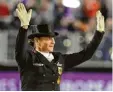  ?? Foto: dpa ?? Isabell Werth holte mit Deutschlan­d Gold in der Dressur.