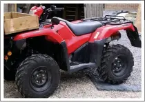  ??  ?? Theft...the stolen quad bike at centre of the incident