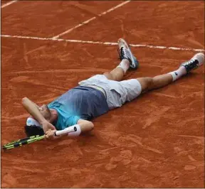  ??  ?? Marco Cecchinato s’est qualifié pour les demi-finales du tournoi.