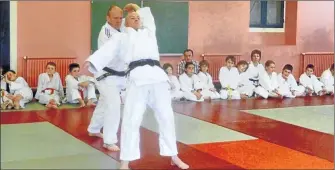  ??  ?? les judokas de Mirande prêts à recevoir