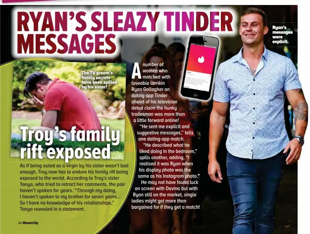  ??  ?? Ryan’s messages were explicit.