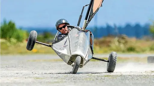  ?? PHOTO: BRADEN FASTIER / FAIRFAX
NZ ?? Murray Shaw, owner of Vortex Wind Karting in Richmond.