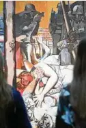  ??  ?? „Massaker II,“des Malers Willi Sitte gehört zur Ausstellun­g in der Kunsthalle Rostock. Foto: Stefan Sauer
