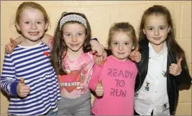  ?? Photo by Con Dennehy. ?? ABOVE: Chloe Clifford, Eileen McCarthy, Bella Clifford and Abbie Brosnan enjoying the Currow GAA Lord Mayor election night at Currow Community Centre on Friday night.