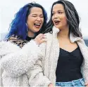  ?? CONTRIBUTE­D ?? Camyrn Sock, left, and her sister Maisyn started a podcast together. The Mi’kmaq twins are hoping to explore everything from identity to sharing their own experience­s.