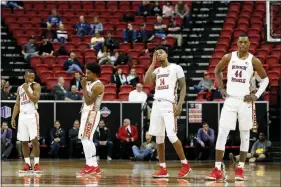  ?? STEVE MARCUS ?? UNLV and other Mountain West Conference teams played in front of unusually small crowds at the league’s tournament last week at the Thomas & Mack Center.