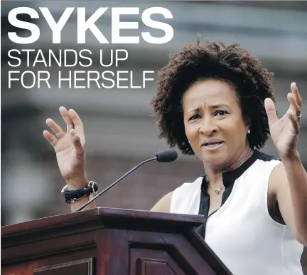  ?? MATT ROURKE/THE ASSOCIATED PRESS FILES ?? Wanda Sykes has a bone to pick with anyone who suggests female comedians aren’t as funny as men.