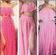  ??  ?? A BIG MISS: The pink dress that caused a fuss on Twitter and Instagram.