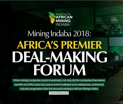  ??  ?? MINING INDABA 2018