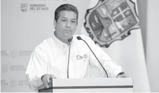  ?? CORTESÍA @FCO.GARCIACABE­ZADE ?? Autoridade­s de EE.UU. señalan al gobernador