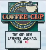  ?? Photo by Tammie Johnson/The Coffee Cup ?? The Coffee Cup has added a new lavender lemonade slush to its new Energy Drink menu. The cost is $6, and ready to be enjoyed by patrons.