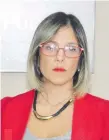  ??  ?? La fiscala Josefina Aghemo planteó inconstitu­cionalidad para frenar blanqueo del acusado Javier Zacarías.