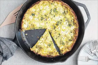  ?? LINDA XIAO NYT ?? Sharma’s Bombay Frittata uses paneer in a new way, and features spices like garam masala and turmeric.