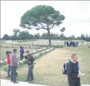  ??  ?? A photo of the original Aleppo Lone Pine, taken by Deniliquin RSL Sub-branch president Don Ward during a trip to Gallipoli.