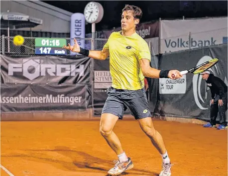  ?? MARCEL TSCHAMKE-CHALLENGER HEILBRONN ?? Hacía tiempo. Guido volvió a perder contra un jugador ubicado fuera del top 200 después de más de un año (marzo de 2016).