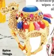  ??  ?? Spice Things Up Camel Ring