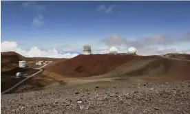  ?? Photograph: Caleb Jones/AP ?? The National Science Foundation plans to conduct a study to evaluate the effects of building the Thirty Meter telescope on Mauna Kea, where there are already several others.